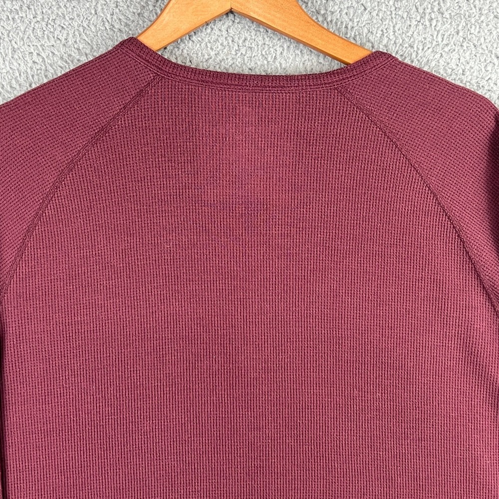 Mack Weldon Thermal Henley‎ Shirt Mens XXL Red Long Sleeve Wool Blend Casual - Picture 7 of 13